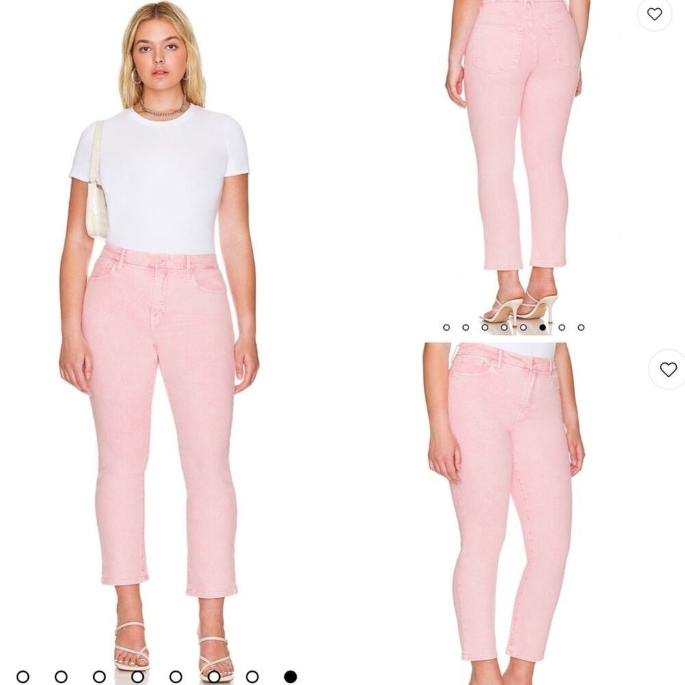 Good Legs Straight Jeans Mineral Rose Quartz001Good American